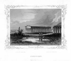 Ruins of Paestum, Italy by J. Poppel