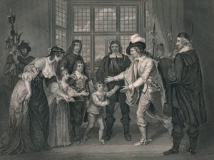 The Interview of Charles I With His Children, 1649, early-mid 19th century by J. Rogers