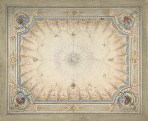Ceiling Design for the Boudoir, Ardgowan by J. S. Pearse.