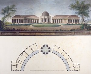 The Temple of the Sun at the Bayreuth Hermitage c.1780 by J. Saher