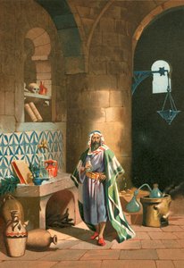 Rhases in His Chemical Laboratory in Baghdad