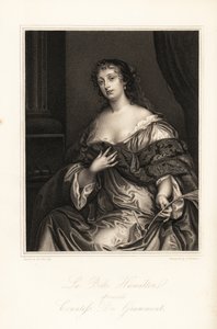 Elizabeth Hamilton, La Belle Hamilton, Afterwards Countess de Grammont, Wife to Philibert de Grammont, One of the Windsor Beauties by J. Thomson