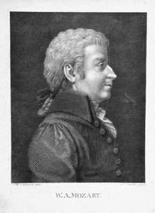 Wolfgang Amadeus Mozart, ca 1825