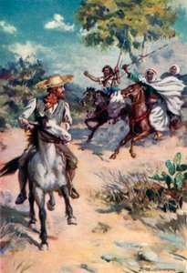 Mungo Park, Pursued by Moorish Robbers by J. Williamson