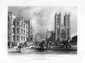 Westminster Hospital and Abbey Church, London by J. Woods