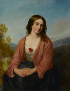 Young Woman in a Pink Dress by J. or H. Stannier