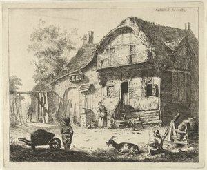 Figures by a Farmstead