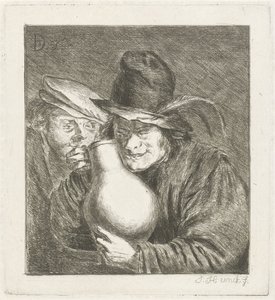 Two Peasants with a Jug