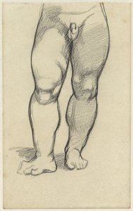 Lower Body of a Naked Boy by Jac van Looij