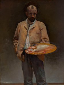 Self-Portrait of the Artist with Palette by Jacek Malczewski