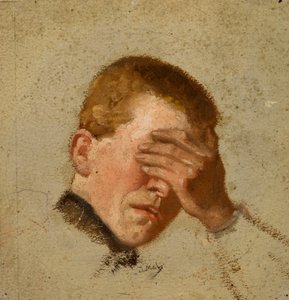 Boy Covering His Eyes by Jacek Malczewski