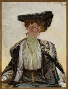 Portrait of Helena Sulima, Actress by Jacek Malczewski