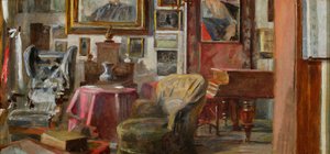 Interior of a Salon in Lusławice by Jacek Malczewski