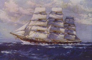 Sailing Ship Taranaki by Jack (after) Spurling