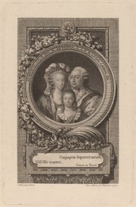 Louis XVI, Marie-Antoinette, and Louis-Charles by Jacob Adam after Antoine François Callet