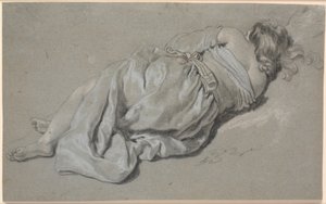 Study of a Reclining Woman, Seen from the Back