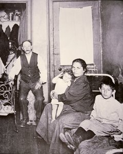 Immigrant family, Lower East Side, New York City, c.1910 by Jacob August Riis