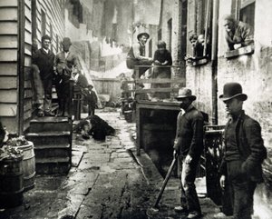 View of Little Italy, Mulberry Street, New York, USA, c.1890 by Jacob August Riis