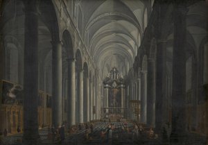 Interior of the Jesuit Church in Bruges by Jacob Balthasar Peeters