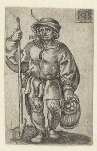 Farmer with a Basket of Eggs by Jacob Binck