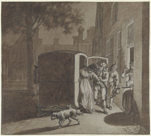 The Homecoming of Two Members of the Circle of Friends by Jacob  Cats