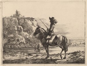 River Landscape with Horseman by Jacob Duck