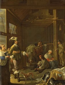 Soldiers in a Stable, c.1655