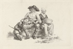Peasant Family (series title: Study Prints / Etudes gravées) by Jacob Ernst Marcus