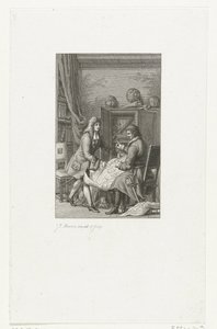 Tsar Peter the Great and Mayor Nicolaes Witsen Studying a Map by Jacob Ernst Marcus