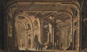 Prison Decoration with Prisoners and Guards by Jacob Fabris