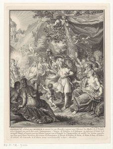 Allegorical Representation with Telemachus and Minerva (title page for: François de Fénelon, Les avantures de Telemaque, 1734) by Jacob Folkema