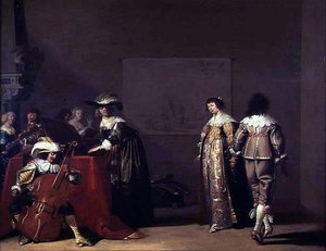 A Music Party by Jacob Fransz van der Merck