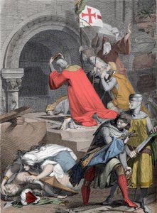 Godfrey of Bouillon at the Holy Sepulchre by Deininger by Jacob Friedrich Deininger