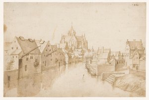 The Church of Our Lady over the Dijle, in Mechelen by Jacob Grimmer (possibly)