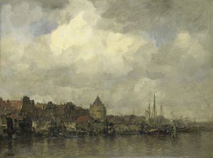The Schreierstoren on the Outside in Amsterdam by Jacob Henricus or Hendricus Maris