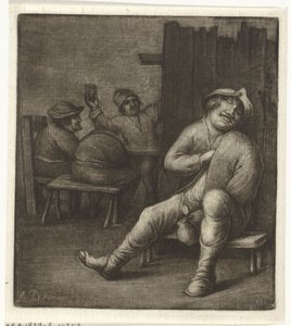 Sleeping Man in an Inn by Jacob Hoolaart