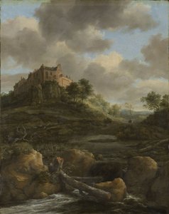 Bentheim Castle, 1650-82 by Jacob van Ruisdael