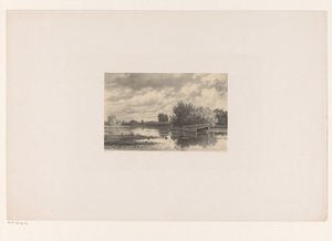 River Landscape with Hay Barn by Jacob Jan van der Maaten