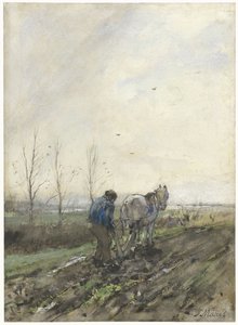 Plowing Farmer