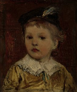 Portrait of Willem, presumably Willem Matthijs Maris Jbzn, son of Jacob Maris by Jacob Maris