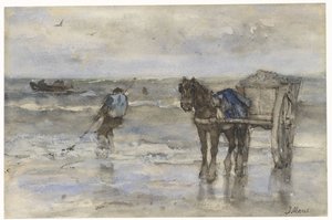 Shell Fisherman on the Beach