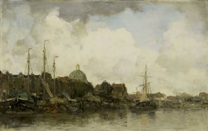 Townscape with a Domed Church