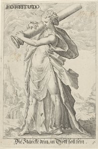 Strength (Fortitudo) by Jacob Matham (attributed to)
