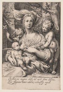 Charity, from The Seven Virtues by Jacob Matham