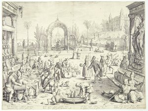 The Rich Man and Lazarus by Jacob Matham