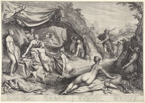 Diana and Actaeon by Jacob Matham