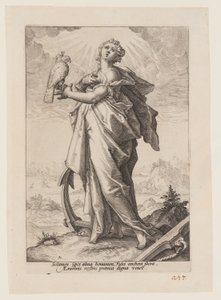 Hope, from The Virtues by Jacob Matham