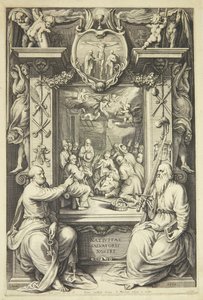 The Adoration of the Shepherds with Peter and Paul in an Allegorical Frame