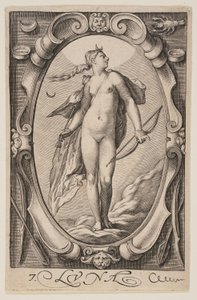 Luna, from The Seven Planets by Jacob Matham