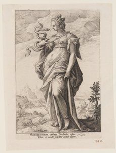 Prudence, from The Virtues by Jacob Matham